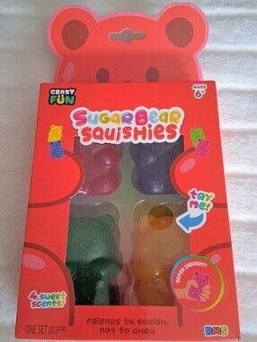 RMS 4PK Sugar Bear Scented Squishies